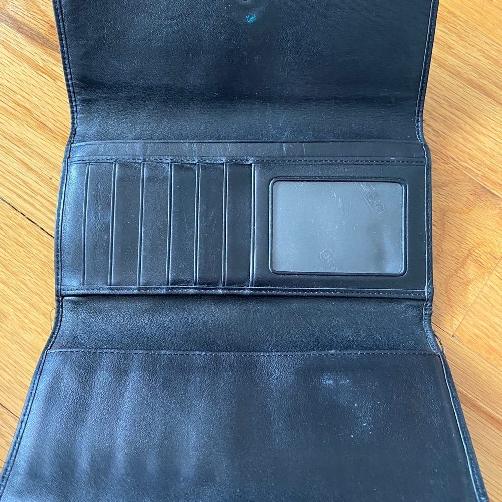 Coach Accordion Wallet In Signature Canvas Gem